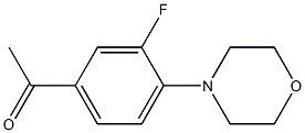 1-[3-fluoro-4-(morpholin-4-yl)phenyl]ethan-1-one 구조식 이미지