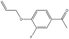 1-[3-fluoro-4-(prop-2-en-1-yloxy)phenyl]ethan-1-one Structure