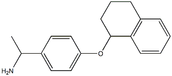 1-[4-(1,2,3,4-tetrahydronaphthalen-1-yloxy)phenyl]ethan-1-amine 구조식 이미지