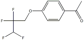 1-[4-(2,2,3,3-tetrafluoropropoxy)phenyl]ethan-1-one 구조식 이미지