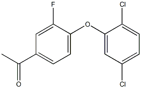 1-[4-(2,5-dichlorophenoxy)-3-fluorophenyl]ethan-1-one Structure