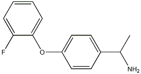 1-[4-(2-fluorophenoxy)phenyl]ethan-1-amine Structure