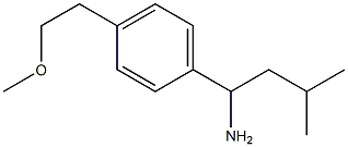 1-[4-(2-methoxyethyl)phenyl]-3-methylbutan-1-amine 구조식 이미지