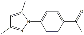 1-[4-(3,5-dimethyl-1H-pyrazol-1-yl)phenyl]ethan-1-one 구조식 이미지