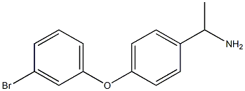 1-[4-(3-bromophenoxy)phenyl]ethan-1-amine 구조식 이미지