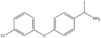 1-[4-(3-chlorophenoxy)phenyl]ethan-1-amine 구조식 이미지