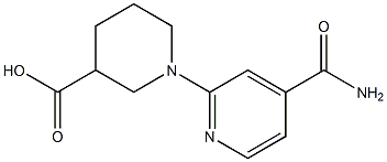 1-[4-(aminocarbonyl)pyridin-2-yl]piperidine-3-carboxylic acid Structure