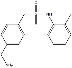 1-[4-(aminomethyl)phenyl]-N-(2-methylphenyl)methanesulfonamide 구조식 이미지