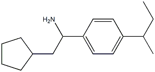 1-[4-(butan-2-yl)phenyl]-2-cyclopentylethan-1-amine Structure