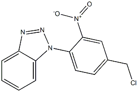 1-[4-(chloromethyl)-2-nitrophenyl]-1H-1,2,3-benzotriazole Structure