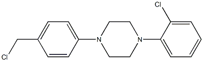 1-[4-(chloromethyl)phenyl]-4-(2-chlorophenyl)piperazine Structure