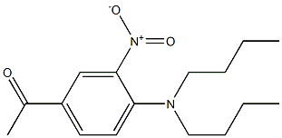 1-[4-(dibutylamino)-3-nitrophenyl]ethan-1-one 구조식 이미지