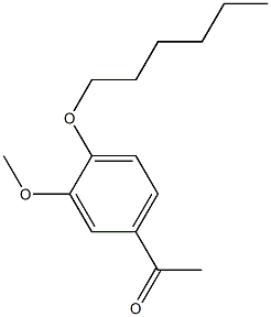1-[4-(hexyloxy)-3-methoxyphenyl]ethan-1-one Structure