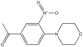 1-[4-(morpholin-4-yl)-3-nitrophenyl]ethan-1-one 구조식 이미지