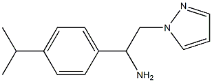 1-[4-(propan-2-yl)phenyl]-2-(1H-pyrazol-1-yl)ethan-1-amine 구조식 이미지