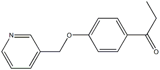 1-[4-(pyridin-3-ylmethoxy)phenyl]propan-1-one 구조식 이미지