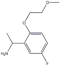 1-[5-fluoro-2-(2-methoxyethoxy)phenyl]ethan-1-amine 구조식 이미지