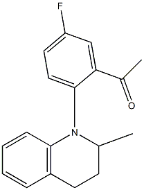 1-[5-fluoro-2-(2-methyl-1,2,3,4-tetrahydroquinolin-1-yl)phenyl]ethan-1-one 구조식 이미지