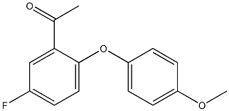 1-[5-fluoro-2-(4-methoxyphenoxy)phenyl]ethan-1-one 구조식 이미지