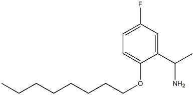 1-[5-fluoro-2-(octyloxy)phenyl]ethan-1-amine 구조식 이미지