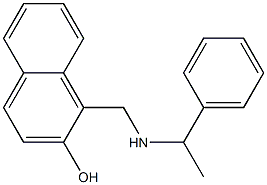 1-{[(1-phenylethyl)amino]methyl}naphthalen-2-ol 구조식 이미지