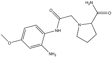 1-{[(2-amino-4-methoxyphenyl)carbamoyl]methyl}pyrrolidine-2-carboxamide Structure