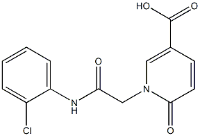 1-{[(2-chlorophenyl)carbamoyl]methyl}-6-oxo-1,6-dihydropyridine-3-carboxylic acid Structure