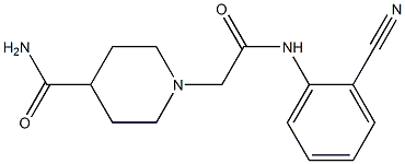 1-{[(2-cyanophenyl)carbamoyl]methyl}piperidine-4-carboxamide Structure