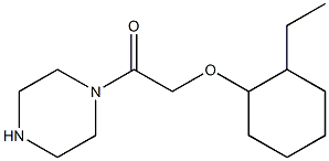 1-{[(2-ethylcyclohexyl)oxy]acetyl}piperazine 구조식 이미지