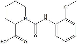 1-{[(2-methoxyphenyl)amino]carbonyl}piperidine-2-carboxylic acid Structure