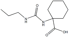 1-{[(propylamino)carbonyl]amino}cyclohexanecarboxylic acid 구조식 이미지