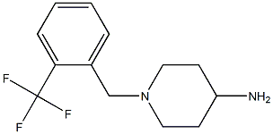 1-{[2-(trifluoromethyl)phenyl]methyl}piperidin-4-amine 구조식 이미지