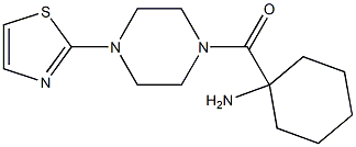 1-{[4-(1,3-thiazol-2-yl)piperazin-1-yl]carbonyl}cyclohexanamine Structure