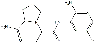 1-{1-[(2-amino-5-chlorophenyl)carbamoyl]ethyl}pyrrolidine-2-carboxamide Structure