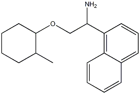 1-{1-amino-2-[(2-methylcyclohexyl)oxy]ethyl}naphthalene 구조식 이미지