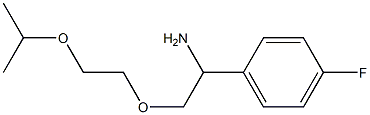 1-{1-amino-2-[2-(propan-2-yloxy)ethoxy]ethyl}-4-fluorobenzene 구조식 이미지