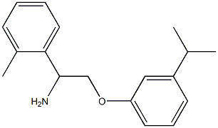 1-{1-amino-2-[3-(propan-2-yl)phenoxy]ethyl}-2-methylbenzene 구조식 이미지