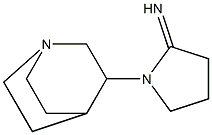 1-{1-azabicyclo[2.2.2]octan-3-yl}pyrrolidin-2-imine 구조식 이미지