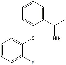 1-{2-[(2-fluorophenyl)sulfanyl]phenyl}ethan-1-amine Structure