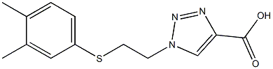 1-{2-[(3,4-dimethylphenyl)sulfanyl]ethyl}-1H-1,2,3-triazole-4-carboxylic acid 구조식 이미지