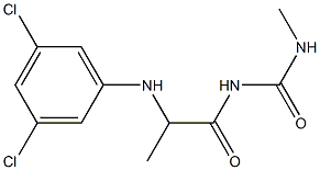 1-{2-[(3,5-dichlorophenyl)amino]propanoyl}-3-methylurea 구조식 이미지