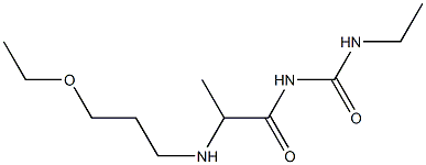 1-{2-[(3-ethoxypropyl)amino]propanoyl}-3-ethylurea Structure