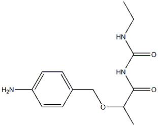 1-{2-[(4-aminophenyl)methoxy]propanoyl}-3-ethylurea 구조식 이미지