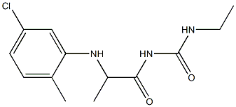 1-{2-[(5-chloro-2-methylphenyl)amino]propanoyl}-3-ethylurea Structure