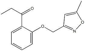 1-{2-[(5-methyl-1,2-oxazol-3-yl)methoxy]phenyl}propan-1-one 구조식 이미지