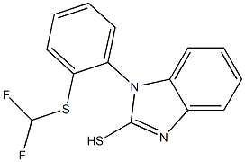 1-{2-[(difluoromethyl)sulfanyl]phenyl}-1H-1,3-benzodiazole-2-thiol Structure