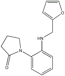 1-{2-[(furan-2-ylmethyl)amino]phenyl}pyrrolidin-2-one 구조식 이미지