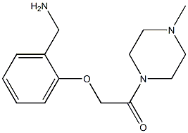 1-{2-[2-(4-methylpiperazin-1-yl)-2-oxoethoxy]phenyl}methanamine Structure