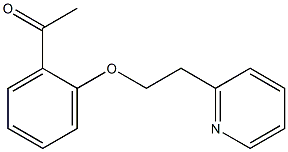 1-{2-[2-(pyridin-2-yl)ethoxy]phenyl}ethan-1-one Structure