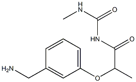 1-{2-[3-(aminomethyl)phenoxy]propanoyl}-3-methylurea 구조식 이미지